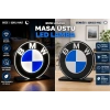 BMW Masa Lambası , BMW Logolu Led Işıklı Masa Lambası , BMW Gündüz Gece Masa Lambası
