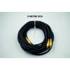 Amfi Rca Kablosu – 8 Metre - El Yapımı %100 Bakır – Uzun Anfi Rca Ses Kablosu - 8 MT