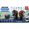 Araç İçi Vantilatör - 2 Başlıklı , Çakmaklık Girişli 12V Araç İçi Fan - Numaratörlü Oto Vantilatör
