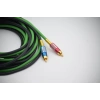 Bakır Amfi Rca Kablosu - 2 Giriş 4 Çıkış Anfi Rca Kablosu - 1 Metre - El Yapımı Tam Bakır - 1 Metre