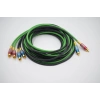 Bakır Amfi Rca Kablosu - 2 Giriş 4 Çıkış Anfi Rca Kablosu - 1 Metre - El Yapımı Tam Bakır - 1 Metre