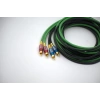Bakır Amfi Rca Kablosu - 2 Giriş 4 Çıkış Anfi Rca Kablosu - 1 Metre - El Yapımı Tam Bakır - 1 Metre