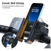 BİX Motosiklet Telefon Tutacağı - BPH01 - Gidon Bağlantılı , 360 Derece , Sarsılma Önleyici Motosiklet Bisiklet Telefon Tutucu