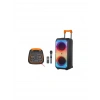 Carboon Bluetooth Hoparlör - NDR-1095 Büyük Boy Karaoke ve Parti Hoparlörü , Tekerlekli , Çek çekli , Mikrofonlu , RBG Bluetooth Hoparlör