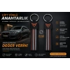 Cupra Anahtarlık Çizgili , Cupra Araç Anahtarlık - Cupra Çift Yönlü Araba Anahtarlığı