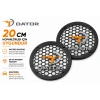 Dator 20cm Hoparlör Kapağı - Dator Logolu Kaliteli Plastik Midrange Hoparlör Kapak 20 cm - 2 Adet