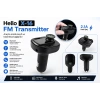 Hello X16 FM Transmitter -  Led Ekran 2xUSB-TF-Bluetooth Destekli 2.1A Fm Transmitter