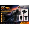 Hello X16 FM Transmitter -  Led Ekran 2xUSB-TF-Bluetooth Destekli 2.1A Fm Transmitter