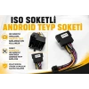 ISO Soketli Android Teyp Soketi - Android Multimedya Teypler İçin Universal Teyp Soketi - Android Oem Double Teyp Soketi