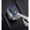 Linktech FM Transmitter - Linktech GF17 Premium 48W Üç Girişli 5.0 Bluetooth FM Transmitter - RGB Çakmaklıktan Müzik Dinleme
