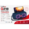 Linktech Işıklı Bluetooth Hoparlör - Linktech Q218 Mobil Standlı Taşınabilir RGB Bluetooth Hoparlör