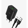 Linktech Micro USB Şarj Aleti - Siyah - Telefon Hızlı Şarj Aleti - 12W Micro USB Kablolu Şarj Cihazı