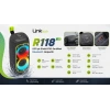 Linktech RGB Bluetooth Hoparlör - Linktech R118 LED Işık Efektli IPX5 Sertifikalı Bluetooth Hoparlör