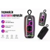 Linktech Şeffaf Bluetooth Hoparlör - Linktech R116 Şeffaf Tasarım IPX5 Sertifikalı RGB Işıklı Bluetooth Hoparlör