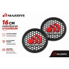 Massive 16cm Hoparlör Kapağı - Massive Logolu Kaliteli Plastik Midrange Hoparlör Kapak 16 cm - 2 Adet