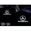 Mercedes Kapı Altı Led Logo - Mercedes Benz Hayalet Logo Mesafe Sensörlü - Mercedes Yeni Nesil , Pilli , Yapıştırmalı Kapı Logo