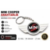 Mini Cooper Anahtarlık , Mini Cooper Araç Anahtarlık - Mini S Logo Araba Anahtarlığı