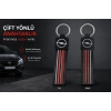 Opel Anahtarlık Çizgili , Opel Araç Anahtarlık - Opel Çift Yönlü Araba Anahtarlığı