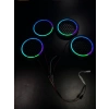 Pixel Ledli 16cm Hoparlör Kapağı – Animasyonlu Piksel RGB Neon Led 16cm Midrange Kapak – Animasyonlu Her Renk Yanan