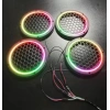 Pixel Ledli 20cm Hoparlör Kapağı – Animasyonlu Piksel RGB Neon Led 20cm Midrange Kapak – Animasyonlu Her Renk Yanan
