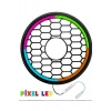 Pixel Ledli 30cm Bass Kapak Sese Duyarlı - Piksel Neon Ledli 30cm Bass Koruma Kapağı