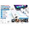 PowerMaster Lightning to 3.5mm AUX Kulaklık Dönüştürücü Adaptör – iPhone Uyumlu Ses Çevirici