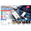 PowerMaster Lightning to 3.5mm AUX Kulaklık Dönüştürücü Adaptör – iPhone Uyumlu Ses Çevirici