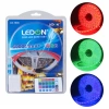 Su Geçirmez 5 Metre Şerit Led -Silikonlu RBG Led Animasyon Devreli 5 Metre Şerit - 220V Adaptörlü 3 Çipli Şerit Led