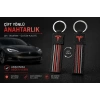 Tesla Anahtarlık Çizgili , Tesla Araç Anahtarlık - Tesla Çift Yönlü Araba Anahtarlığı