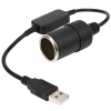 USB To DC Çakmak Fişi Çevirici Adaptör - 5V 2 Amper USB Girişini 12V 0.8 Amper Çakmaklık Yapma Aparatı