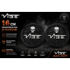 VİBE Black Death 16cm Hoparlör Kapağı - VİBE Logolu Kaliteli Plastik Midrange Hoparlör Kapak 16 cm - 2 Adet