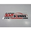 Ysn Sounds Sticker - Ysn Sounds Araba Camı Sticker - 28cm x 8cm - YsnSoundsCom Arma Sticker