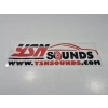 Ysn Sounds Sticker - Ysn Sounds Araba Camı Sticker - 28cm x 8cm - YsnSoundsCom Arma Sticker