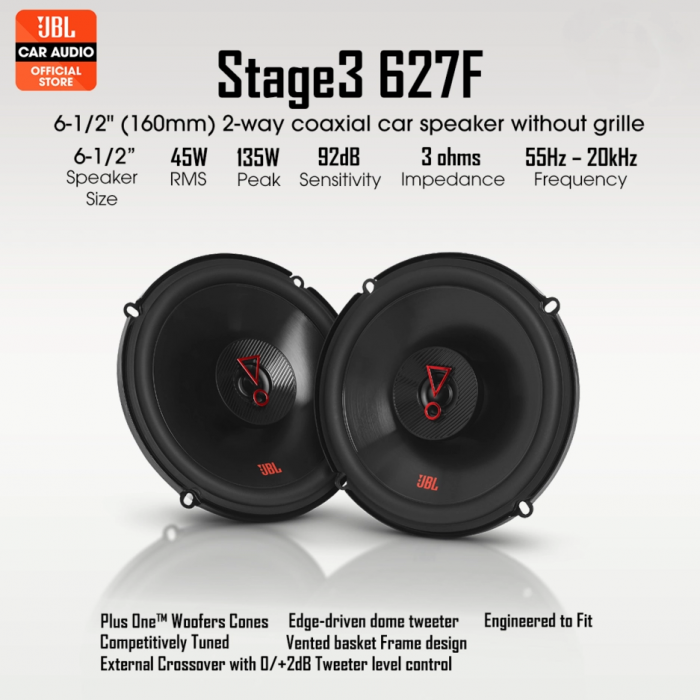 JBL 16cm Hoparlör - JBL STAGE3 627F Kapı Hoparlörü - JBL