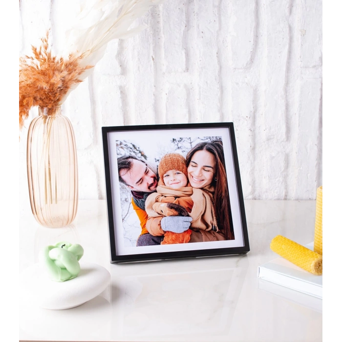 20x20 Yapışan Çerçeve - Siyah 12 Adet