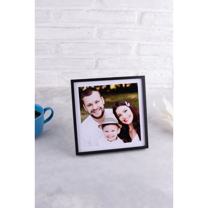 20x20 Yapışan Çerçeve - Siyah 12 Adet