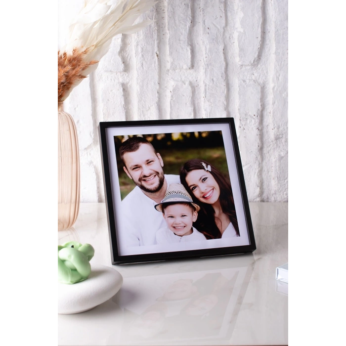 20x20 Yapışan Çerçeve - Siyah 12 Adet