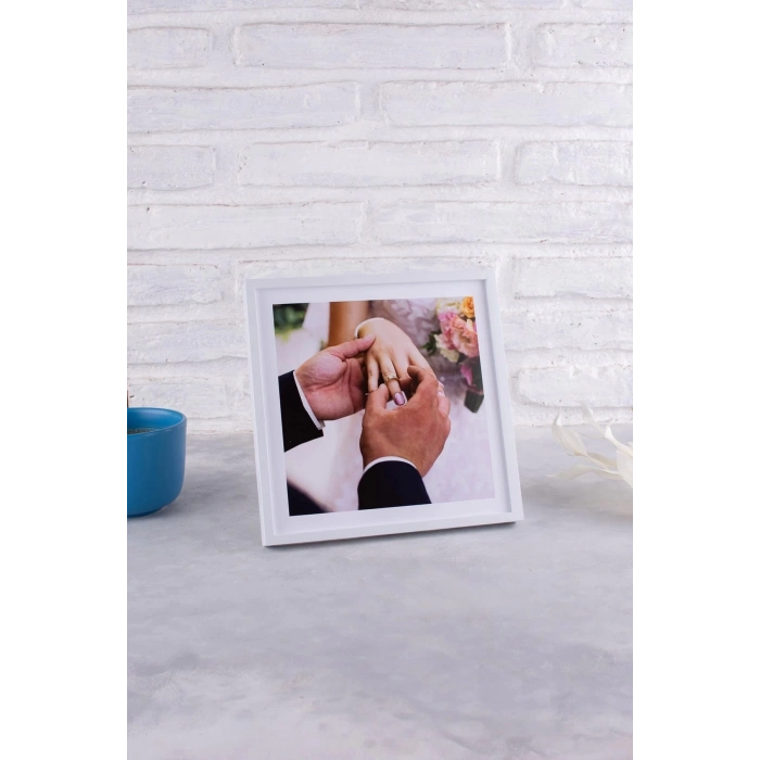 20x20 Yapışan Çerçeve - Beyaz 6 Adet