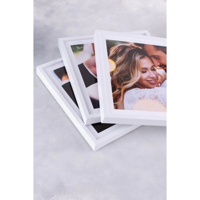 20x20 Yapışan Çerçeve - Beyaz 6 Adet