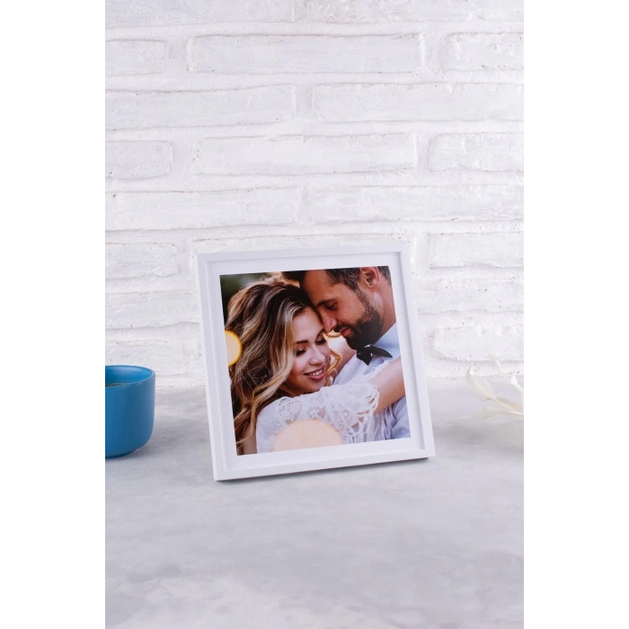 20x20 Yapışan Çerçeve - Beyaz 9 Adet