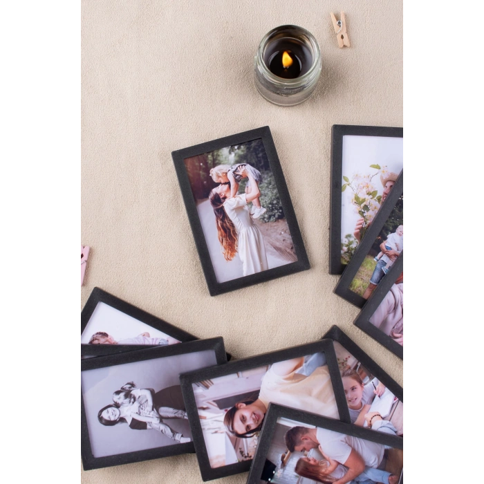 Siyah Çerçeveli Magnet 6x9cm - 36 Adet