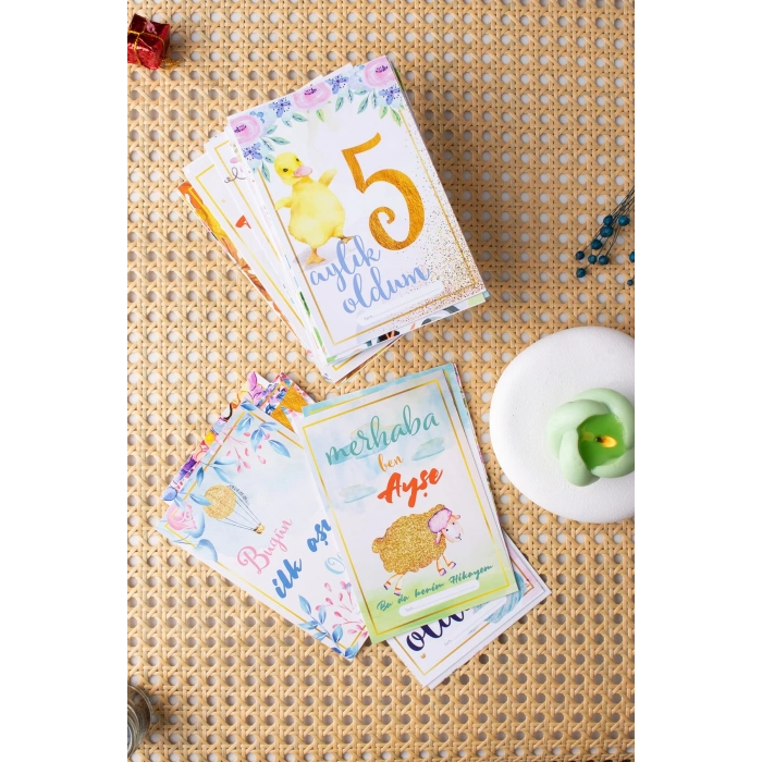 Gold Temalı Anı Kartı 36 Adet