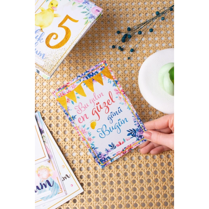 Gold Temalı Anı Kartı 36 Adet