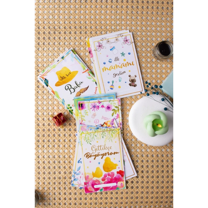 Gold Temalı Anı Kartı 36 Adet