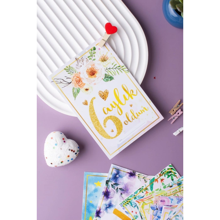 Gold Temalı Anı Kartı 36 Adet