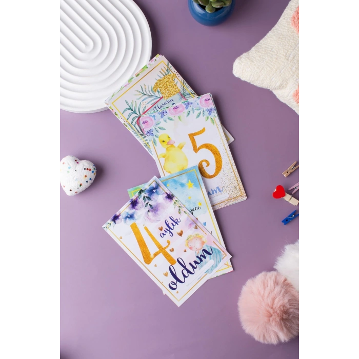 Gold Temalı Anı Kartı 36 Adet