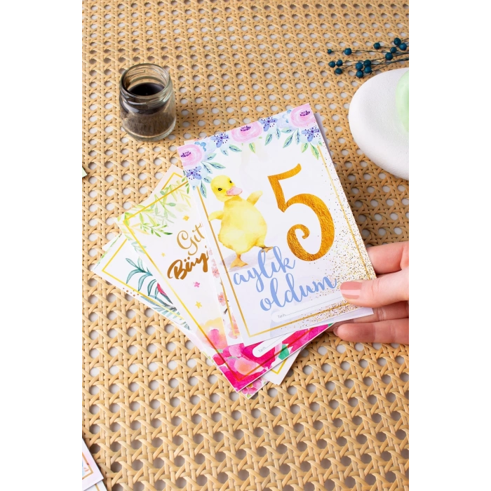 Gold Temalı Anı Kartı 36 Adet