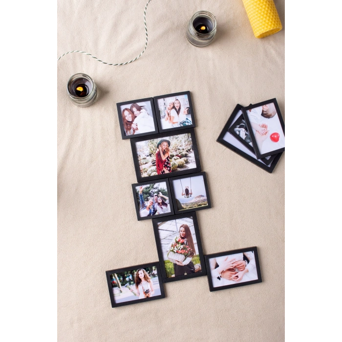 Beyaz Çerçeveli Magnet Karısık Ebat - 44 Adet