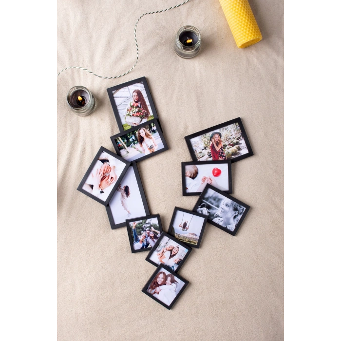 Beyaz Çerçeveli Magnet Karısık Ebat - 44 Adet