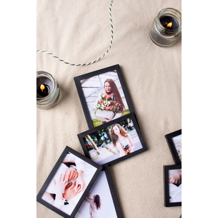 Beyaz Çerçeveli Magnet Karısık Ebat - 44 Adet